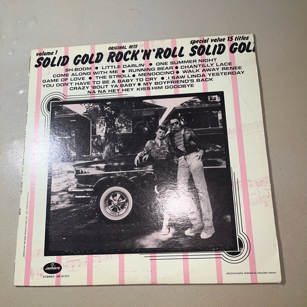 Solid Gold Rock N Roll Vol 1 Vinyl Album